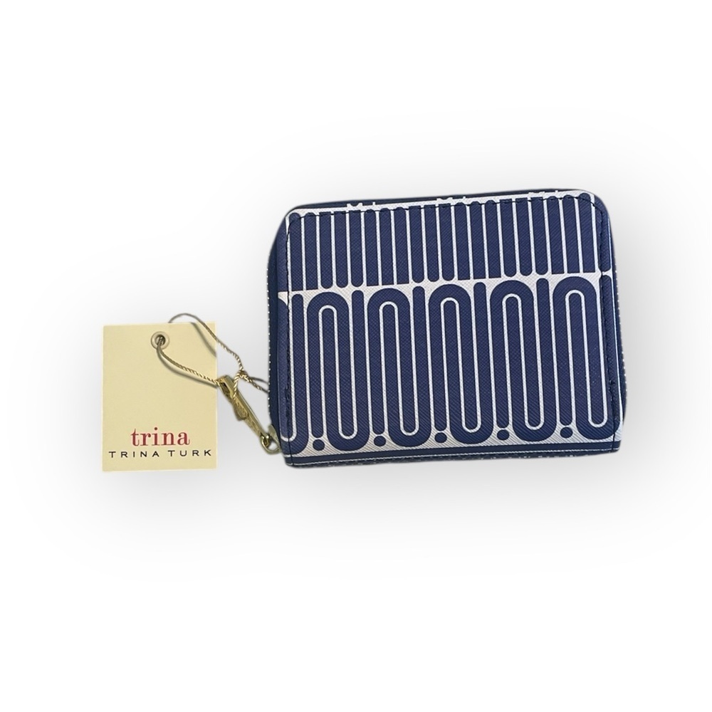 Trina Turk Navy and White Patterned Wallet - Picture 5 of 6